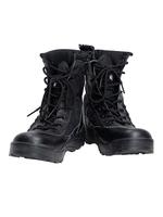 Black Widow Taskmaster Cosplay Schuhe Schwarzes Kunstleder Low Heel Marvel Cosplay Bootie
