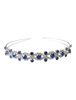 Blau Hochzeit Stirnband Strass Braut Haarschmuck