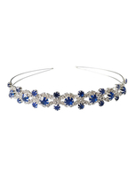 Blau Hochzeit Stirnband Strass Braut Haarschmuck