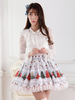 Blau Polyester Spitze Elegant Lolita Röcke