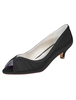Blaue Brautschuhe Peep Toe Kitten Heel pumpt plissierten Slip-On eleganten Abend Schuhe für Damen