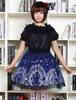 Blaue Lolita Kleid süße Lolita Spitzenrock mit magischen Zirkel Print