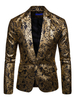 Blazer 2020 Herren Notch Kragen Vergolden Eins Anstecker Lange Ärmel Lässig Blazer Jacke