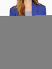 Blazer für Frauen Deep Blue Turndown Collar Langarm Casual Blazer mit Taschen