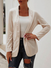 Blazer für Frauen Stilvoller Turndown-Kragen aus Polyester Spring Fall Damen Blazer