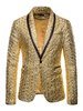 Blazer Jacken Männer Gold Stamping Casual Suits For Men