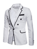 Blazer Jacken Männer Two Tone Button Casual Suits