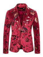 Blazer Jacken Rose Hot Stamping Casual Anzüge für den Menschen