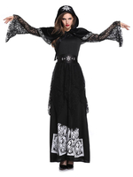 Bleach Karneval Kostüm Kostüme Schwarz Adult Retro Layered Dress Polyester Feiertage Kostüme