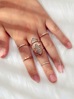 Blonde Metall Finger Schmuck 5 Stück Frauen Schmuck