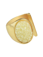Blonder Metallfingerschmuck Frauenschmuck