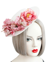 Blume Hochzeit Hut Vintage Kopfbedeckungen Weiß Braut Haarschmuck
