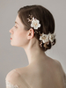 Blume Hochzeit Kopfschmuck Perlen Haarspange Hochzeit Haarschmuck