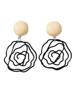 Blume Ohrstecker Rose Hollow Out Frauen Schmuck Muttertag Geschenk
