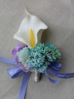 Blumen-Abschlussball Boutonniere-weiße synthetische Buchstabe-Band-Hochzeits-Blumen