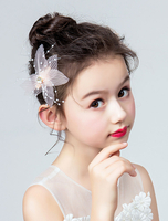 Blumenmädchen Headpieces Rosa Haarspangen Kinder Haarschmuck