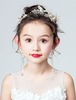 Blumenmädchen Headpieces Set Ohrringe Stirnband Perlen Elfenbein Kinder Haarschmuck