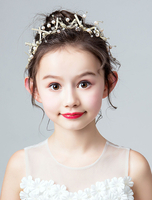 Blumenmädchen Headpieces Stirnband Elfenbein Kinder Haarschmuck