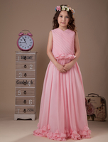 Blumenmädchen Kleid aus Chiffon