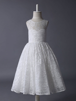 Blumenmädchen Kleider A-Linie- Abendkleider für Hochzeit wadenlang Herz-Ausschnitt Hochzeit Satingewebe ärmellos kleid blumenmädchen