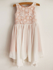 Blumenmädchen Kleider A-Linie- Rosa Abendkleider für Hochzeit knielang mit Rundkragen Hochzeit Chiffon ärmellos kleid blumenmädchen