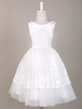 Blumenmädchen Kleider Abendkleider für Hochzeit Spitze Mädchenbekleidung ärmellos Prinzessin Hochzeit mit Rundkragen kleid blumenmädchen knielang