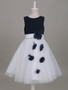 Blumenmädchen Kleider Dunkelmarineblau Abendkleider für Hochzeit Satingewebe ärmellos A-Linie- Hochzeit mit Rundkragen kleid blumenmädchen knielang