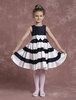 Blumenmädchen Kleider Dunkelmarineblau Abendkleider für Hochzeit Taft ärmellos A-Linie- Hochzeit mit Rundkragen kleid blumenmädchen knielang