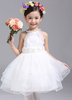 Blumenmädchen Kleider Elfenbeinfarbe Abendkleider für Hochzeit Satingewebe ärmellos A-Linie- Hochzeit mit Halter kleid blumenmädchen knielang