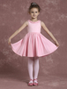 Blumenmädchen Kleider Hellrosa Abendkleider für Hochzeit Polyester ärmellos A-Linie- Hochzeit mit Rundkragen kleid blumenmädchen knielang