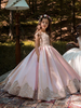 Blumenmädchen Kleider Hellrosa Abendkleider für Hochzeit Satingewebe ärmellos Prom- Hochzeit mit Rundkragen kleid blumenmädchen knöchellang