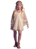 Blumenmädchen Kleider milchweiß Abendkleider für Hochzeit Spitze Langarm A-Linie- Hochzeit mit Rundkragen kleid blumenmädchen Mini-Kleid