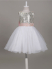 Blumenmädchen Kleider Prinzessin Hellgolden Abendkleider für Hochzeit knielang mit Rundkragen Hochzeit Satingewebe ärmellos kleid blumenmädchen