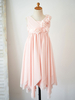 Blumenmädchen Kleider Rosa Abendkleider für Hochzeit Tüll ärmellos Prinzessin Hochzeit V-Ausschnitt kleid blumenmädchen knielang
