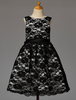 Blumenmädchen Kleider Schwarz Abendkleider für Hochzeit Spitze ärmellos A-Linie- Hochzeit mit Rundkragen kleid blumenmädchen knielang