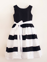 Blumenmädchen Kleider Schwarz Abendkleider für Hochzeit Taft ärmellos Prinzessin Hochzeit mit Rundkragen kleid blumenmädchen knielang