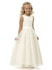 Blumenmädchen Kleider Weiß Abendkleider für Hochzeit Tüll ärmellos Prinzessin Hochzeit mit Rundkragen kleid blumenmädchen knöchellang
