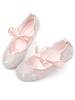 Blumenmädchen Schuhe Rosa PU Leder Bögen Party Schuhe für Kinder