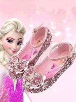 Blumenmädchen Schuhe Silber Pailletten Stoff Bögen Party Kinder Schuhe für Hochzeit