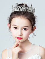 Blumenmädchen Tiara Krone Kopfschmuck Strass Königliche Hochzeitsgesellschaft Haarschmuck Für Kinder