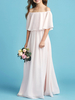Blumenmädchenkleider Bateau Neck Chiffon Ärmellose A Line Bateau Neck Kinder Partykleider