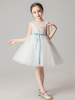 Blumenmädchenkleider Jewel Neck Sleeveless Bows Kinder Partykleider
