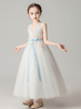 Blumenmädchenkleider Jewel Neck Sleeveless Gestickte Kinder Partykleider