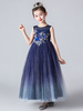 Blumenmädchenkleider Jewel Neck Sleeveless Gestickte Kinder Partykleider