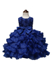 Blumenmädchenkleider Jewel Neck Sleeveless Ouganza Kinder Social Party Kleider