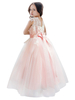 Blumenmädchenkleider Jewel Neck Sleeveless Plissee Kids Party Kleider