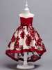 Blumenmädchenkleider Schleifen Ärmellos Jewel Neck Kastanienbraun Kinder Partykleider