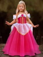 Blumenmädchenkleider Schulterfrei Ärmellos Knöchellang ALine Lace Kids Princess Dresses
