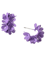 Blumenohrringe Flieder Ohrstecker Frauenschmuck