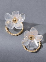 Blumenohrringe Frauen Creolen Geschenk für Sie